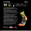 MICO 1280 Light Weight Oxi-Jet Compression socks - Κάλτσες για τρέξιμο συμπίεσης - Yellow Fluo