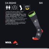MICO 240 Light Weight Warm Control - Κάλτσες ski/snowboard - Black