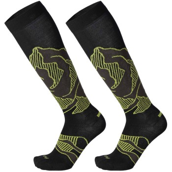 MICO 240 Light Weight Warm Control - ski socks - Black