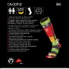 MICO 112 Light weight Natural Merino - Κάλτσες ski - Black Yellow fluo