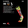 MICO 232 Medium weight Warm Control - Κάλτσες Ski - Black/Yellow fluo