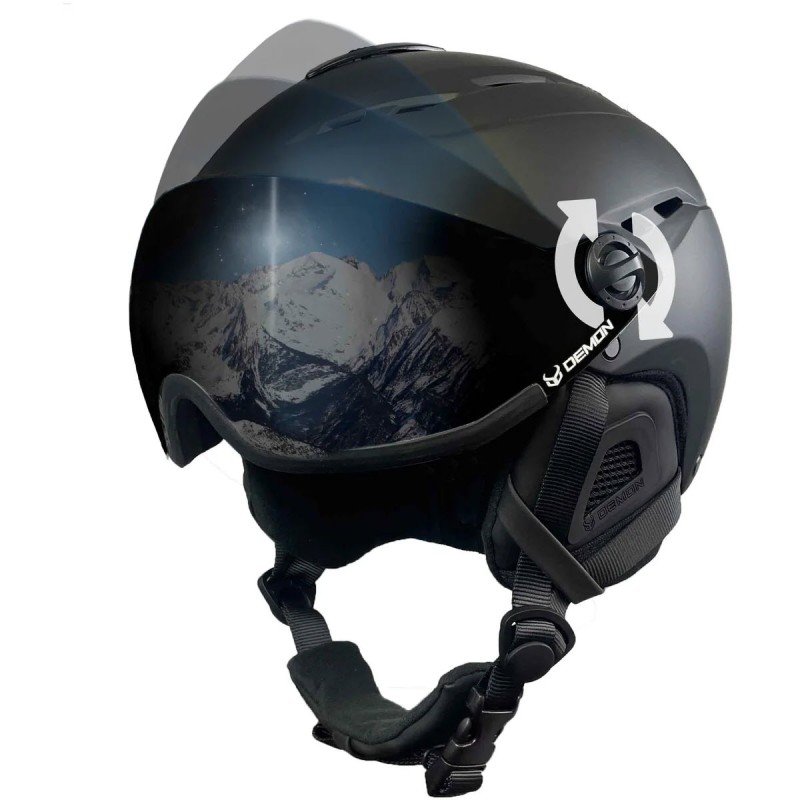 Demon Podium Team Visor - Κράνος Ski/Snowboard - Black