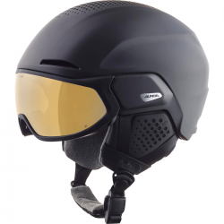 ALPINA Alto Hi-EPS + Visor Q-Lite - Κράνος Ski/Snowboard - Black matt/Gold Mirror