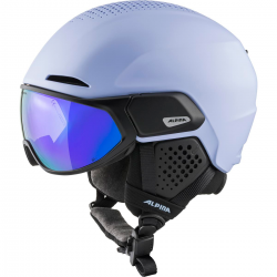 ALPINA Alto Hi-EPS + Visor Q-Lite - Κράνος Ski/Snowboard - Lilac Black matt/Blue Mirror