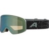 ALPINA Fernie Junior Q-Lite Mirror - Junior Ski/Snowboard goggle - Willow Green matt/Green mirror