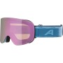 ALPINA Penken Quattroflex-Lite - Ski/Snowboard Goggle - Smoke Blue matt/Rose mirror