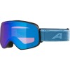 ALPINA Slope Q quattroflex - Ski/Snowboard Goggle - Black Blue matt /Blue mirror