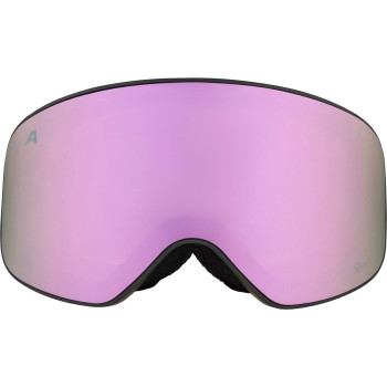 ALPINA Fernie Junior Q-Lite Mirror - Παιδική Μάσκα Ski/Snowboard - Black Lilac matt/Rose mirror