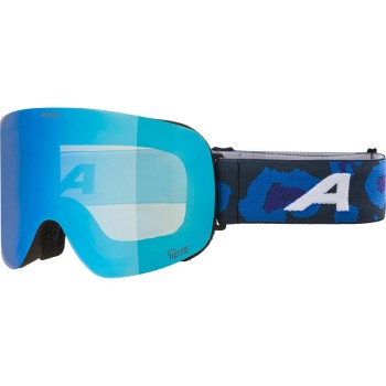 ALPINA Penken Quattroflex-Lite - Ski/Snowboard Goggle - Black Lilac/Blue mirror