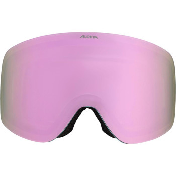 ALPINA Penken Quattroflex-Lite - Ski/Snowboard Goggle - Smoke Blue matt/Rose mirror