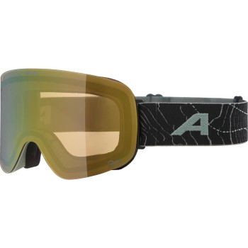 ALPINA Penken Quattroflex-Lite - Ski/Snowboard Goggle - Willow Green matt/Gold mirror