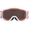 ALPINA PINEY Singleflex Hicon - Kid's snow google - White Flower matt/Orange