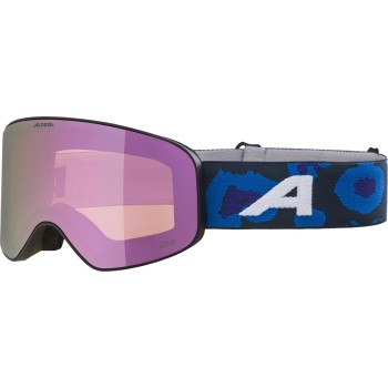 ALPINA Fernie Junior Q-Lite Mirror - Παιδική Μάσκα Ski/Snowboard - Black Lilac matt/Rose mirror