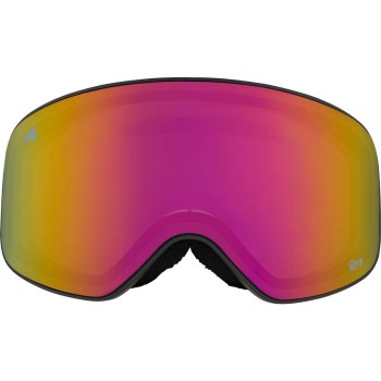 ALPINA Fernie Junior Q-Lite Mirror - Παιδική Μάσκα Ski/Snowboard - Black matt/Red mirror