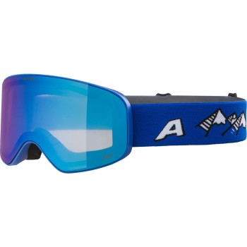 ALPINA Fernie Junior Q-Lite Mirror - Παιδική Μάσκα Ski/Snowboard - Royal Blue mat/Blue mirror