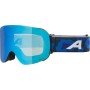 ALPINA Penken Quattroflex-Lite - Μάσκα Ski/Snowboard - Black Lilac/Blue mirror