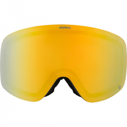 ALPINA Penken Quattroflex - Μάσκα Ski/Snowboard - Black gold matt/Gold mirror