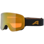 ALPINA Penken Quattroflex - Μάσκα Ski/Snowboard - Black gold matt/Gold mirror