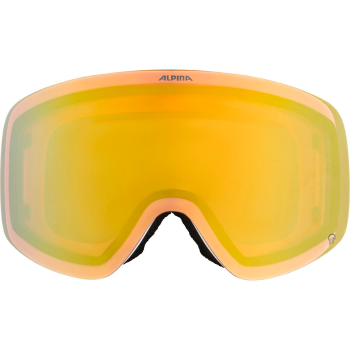 ALPINA Penken Quattroflex - Μάσκα Ski/Snowboard - White gold matt/Gold mirror