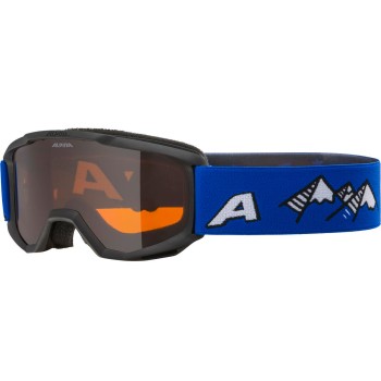 ALPINA PINEY Singleflex Hicon - Παιδική Mάσκα ski - Black Bue matt/Orange
