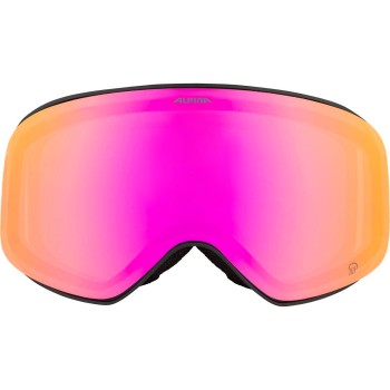 ALPINA Slope Q quattroflex - Μάσκα Ski/Snowboard - Black oil matt /Rainbow