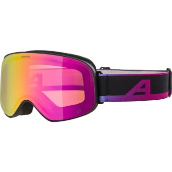 ALPINA Slope Q quattroflex - Μάσκα Ski/Snowboard - Black oil matt /Rainbow
