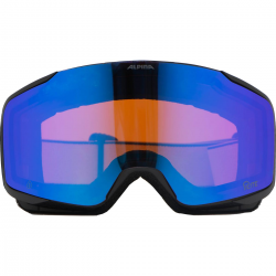 ALPINA Taos Q-Lite - Μάσκα Ski/Snowboard - Black/Oil matt/Blue mirror