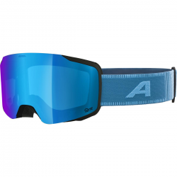 ALPINA Taos Q-Lite - Μάσκα Ski/Snowboard - Black/Smoke Blue/Blue mirror