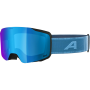 ALPINA Taos Q-Lite - Μάσκα Ski/Snowboard - Black/Smoke Blue/Blue mirror