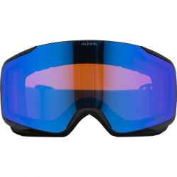 ALPINA Taos Q-Lite - Μάσκα Ski/Snowboard - Black/Smoke Blue/Blue mirror