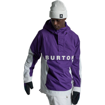 Burton Frostner 2L Anorak 10K- Ανδρικό Shell Snow Jacket - Imperial Purple/Stout White