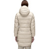 NAPAPIJRI Aerons Rise Long - Women's Puffer Jacket - Beige Silver