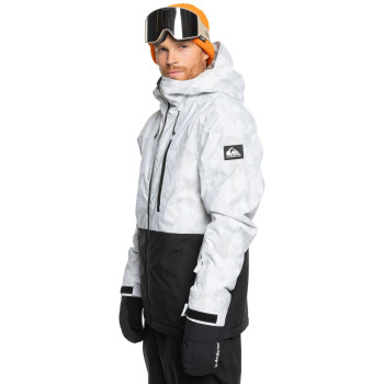 Quiksilver Mission Printed Block 2 Insulated - Men's Snow Jacket - Nature Zoom Birch