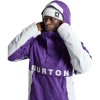 Burton Frostner 2L Anorak 10K- Shell Snow Jacket for Men - Imperial Purple/Stout White