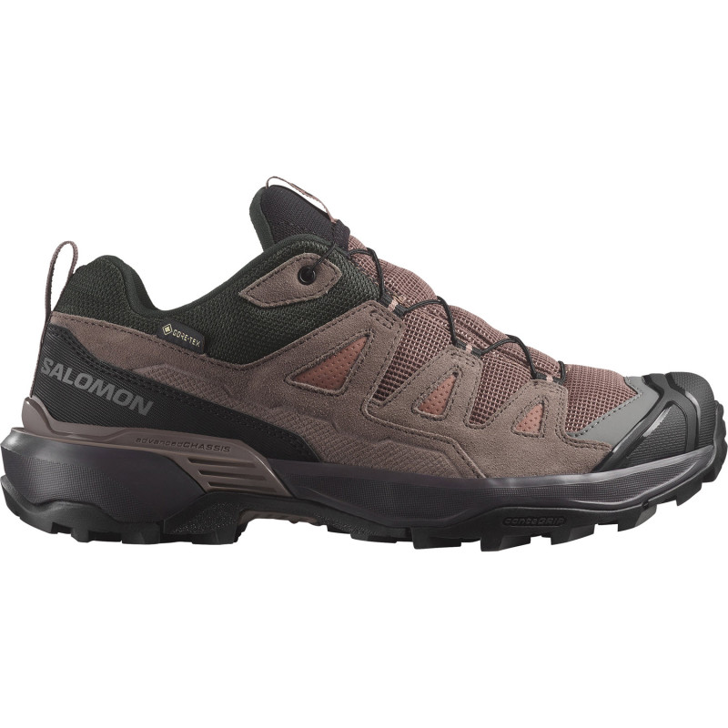 SALOMON X-Ultra 360 Leather Gore-tex - Women's Hiking shoes- Cognac/Peppercorn/Black