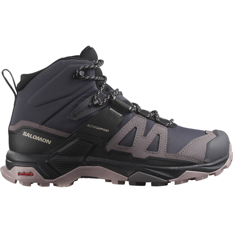 SALOMON X-Ultra 4 Mid Gore-tex - Women's Hiking Boots - Nine Iron/Shark/Cloud Gray
