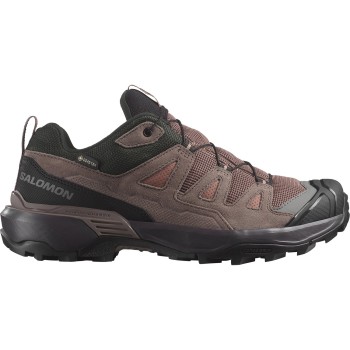 SALOMON X-Ultra 360 Leather Gore-tex - Γυναικεία παπούτσια πεζοπορίας - Cognac/Peppercorn/Black