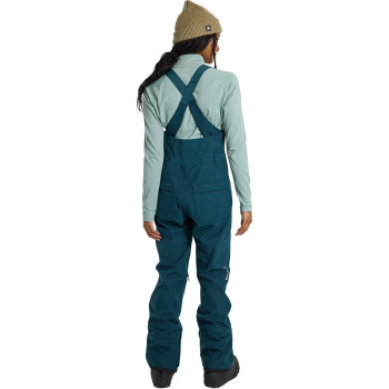 BURTON Avalon 2L Stretch Bib Pants - Women's Shell Snow Bib Pants - Deep Emerald