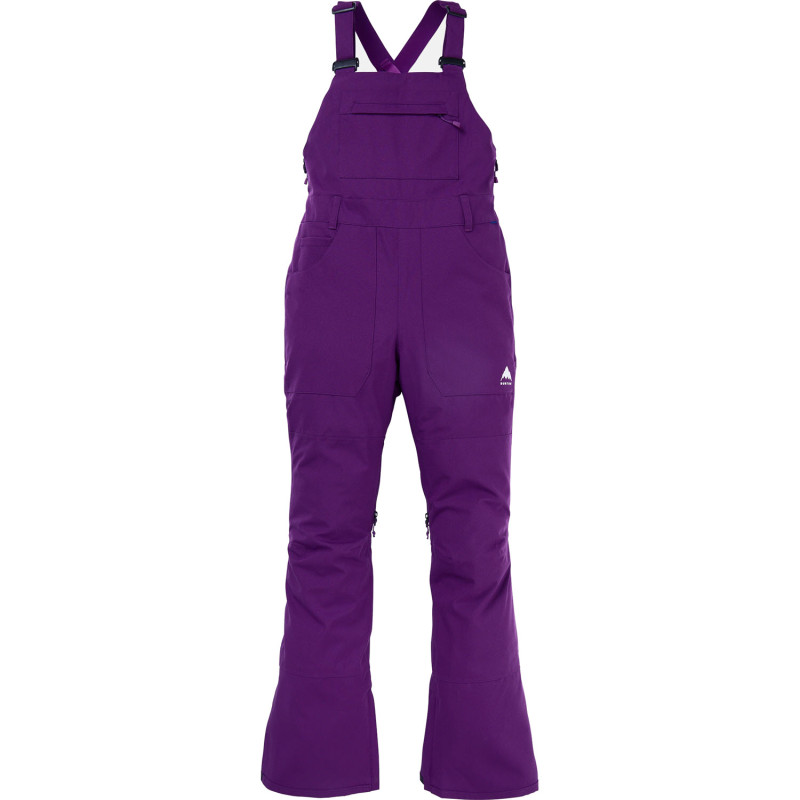 BURTON Avalon 2L Stretch Bib Pants - Women's Shell Snow Bib Pants - Imperial Purple