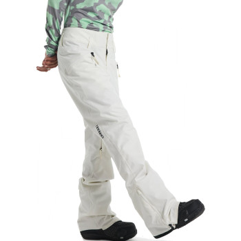 BURTON Marcy 2L High Rise Stretch 10K - Women's Shell Snow Pants - Stout White