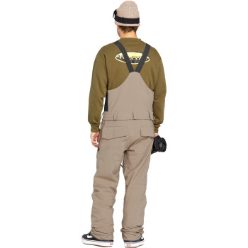 VOLCOM Roan Bib Overall - Men's Snow Pants - Chestnut Brown