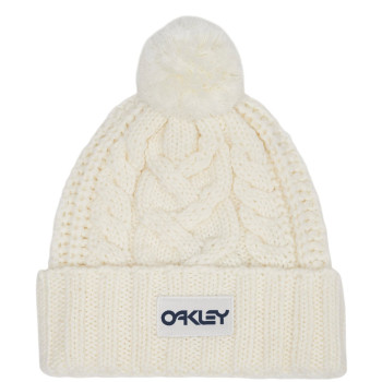 Oakley Harper Pom Beanie - Women's Beanie - Arctic white