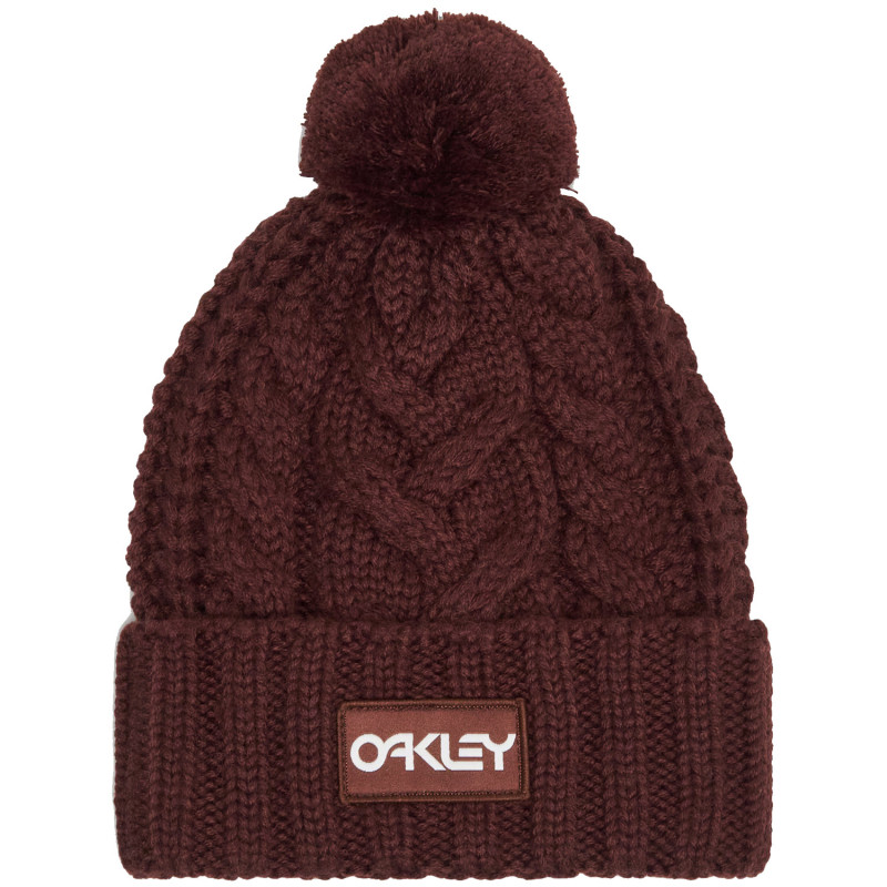 Oakley Harper Pom Beanie - Women's Beanie - Grenache