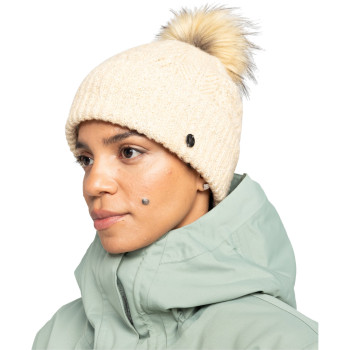 ROXY Peak Chic - Cuff Beanie for Women - Pebble