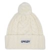 Oakley Harper Pom Beanie - Γυναικείος Σκούφος - Arctic white