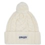Oakley Harper Pom Beanie - Γυναικείος Σκούφος - Arctic white