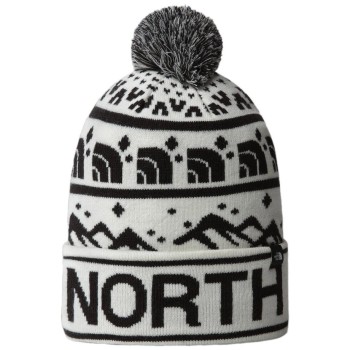 THE NORTH FACE Ski Tuke Beanie - Gardenia White-TNF Black THE NORTH FACE Ski Tuke Beanie - Gardenia White-TNF Black