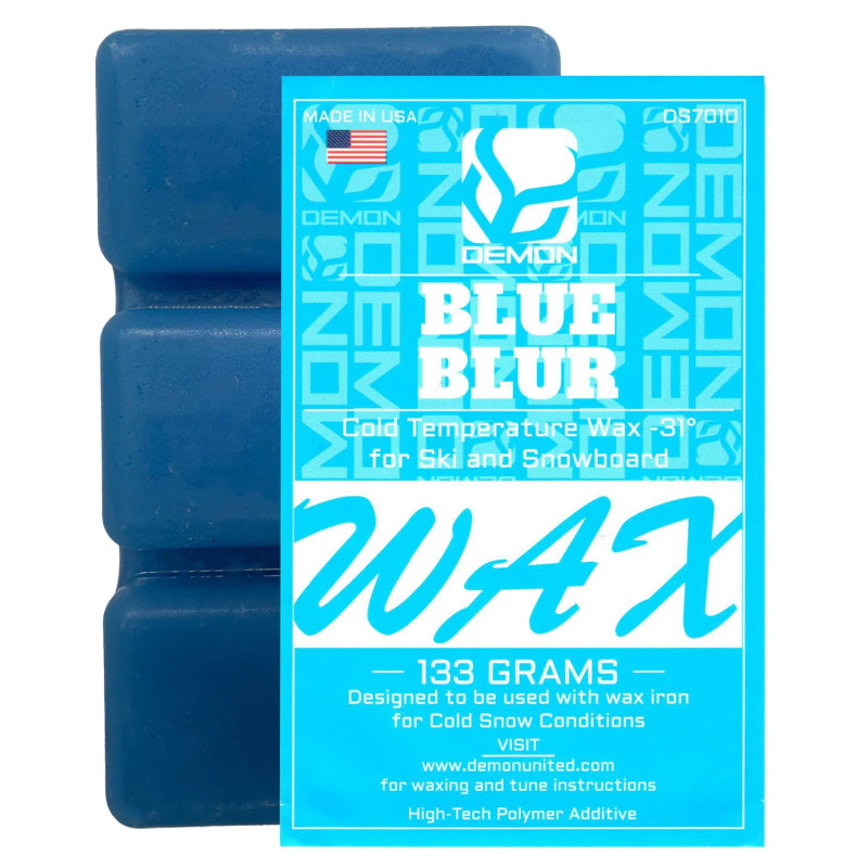Demon Cold Snowboard/Ski Hot Wax 133 gr. Block for Cold weather