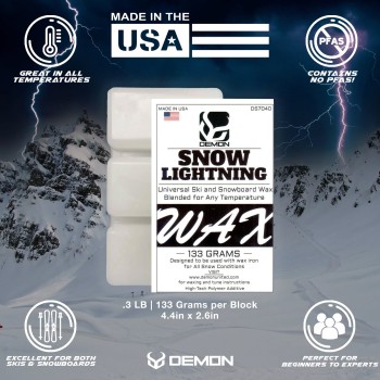 Demon Snow Lightning Universal Ηοt Wax 133 gr - Κερί για όλες τις συνθήκες χιονιού Demon Snow Lightning Universal Ηοt Wax 133 gr - Κερί για όλες τις συνθήκες χιονιού