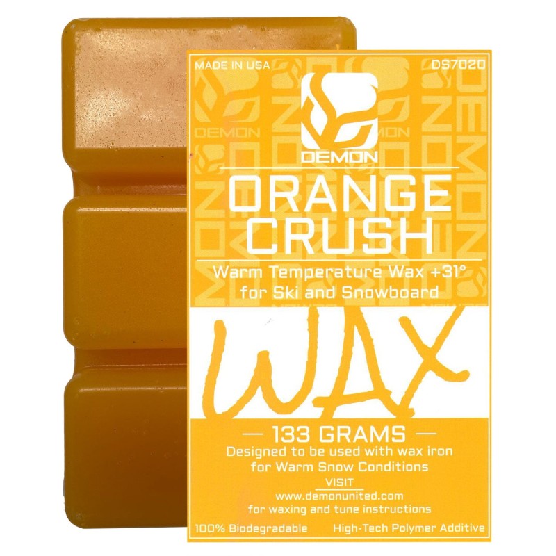 Demon Warm Snowboard/Ski Hot Wax 133 gr. Block - Κερί για θερμότερες συνθήκες χιονιού, πάνω από 0° C